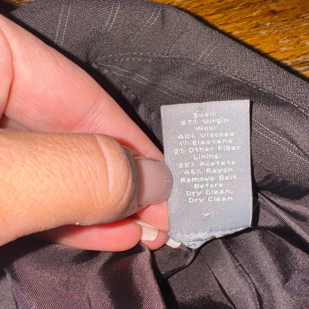 Ann Taylor Dark Pinstripe Blazer - Picture 6 of 7